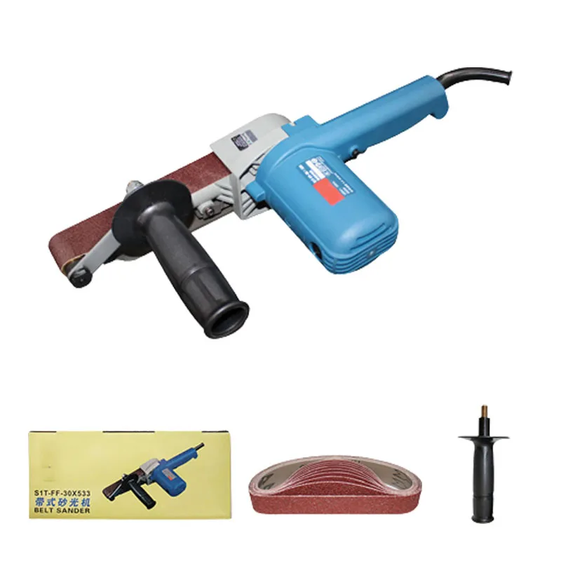 

Small Belt Sander Belt Grinder Angle Grinding Machine With 9*533mm Sanding Belts For Wood Metal DIY Polishing Tools 220V 500W