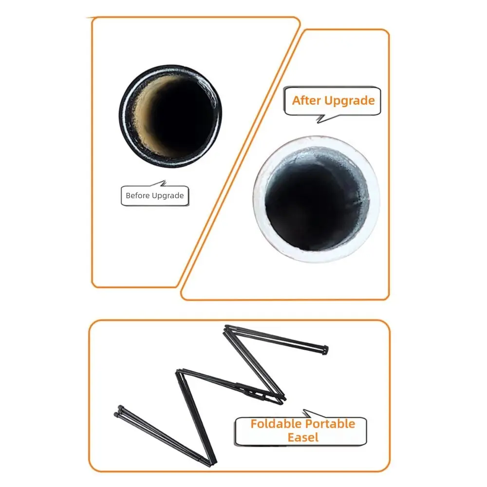 lightweight-triangle-sketching-easel-telescoping-black-white-gold-tripod-display-stand-tool-shelf-collapsible