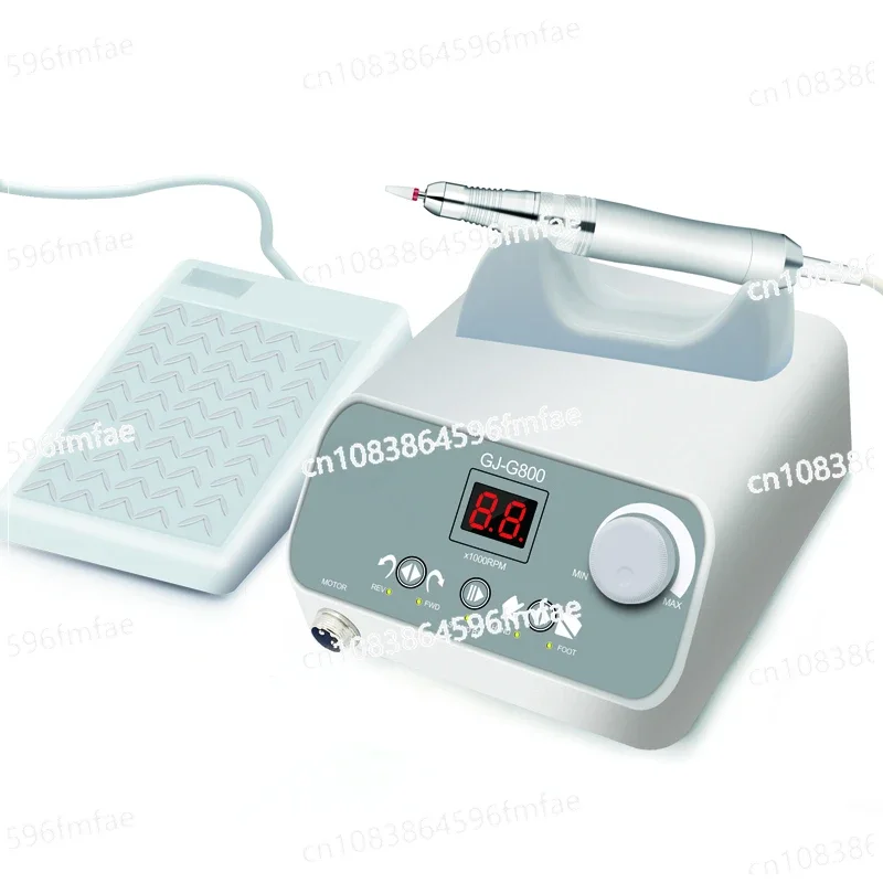 35000 RPM Professional Nail Micromotor Lab Polishing Machine with Brushless Handle GJ-G800 for Nail Polish Gel Jewelry 50w