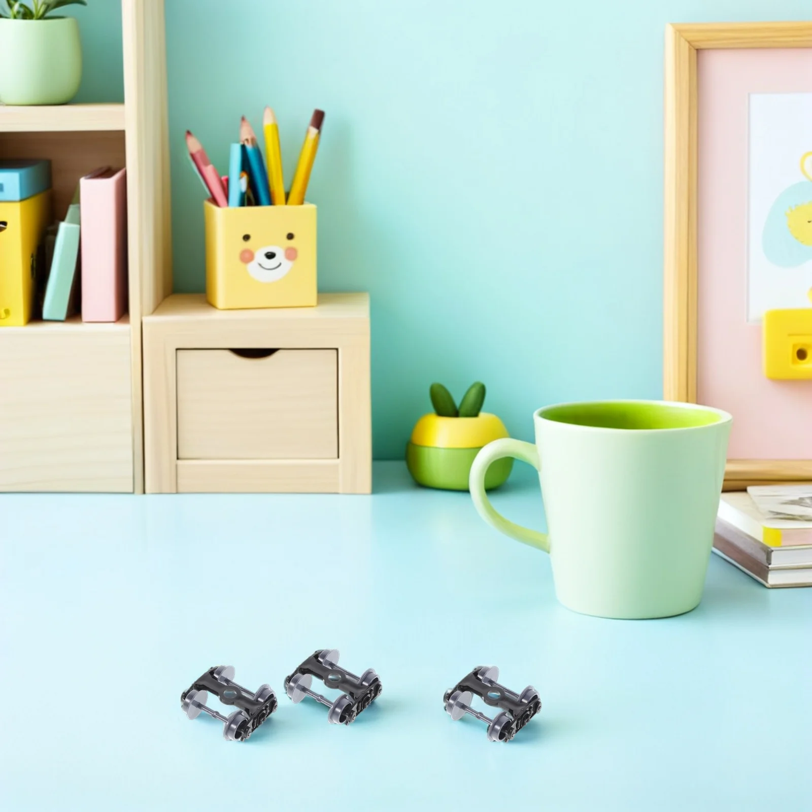 12 個の高精度プラスチックホイール、電車組み立てプロジェクト用、リアルなシミュレーション電車車両ホイール交換用