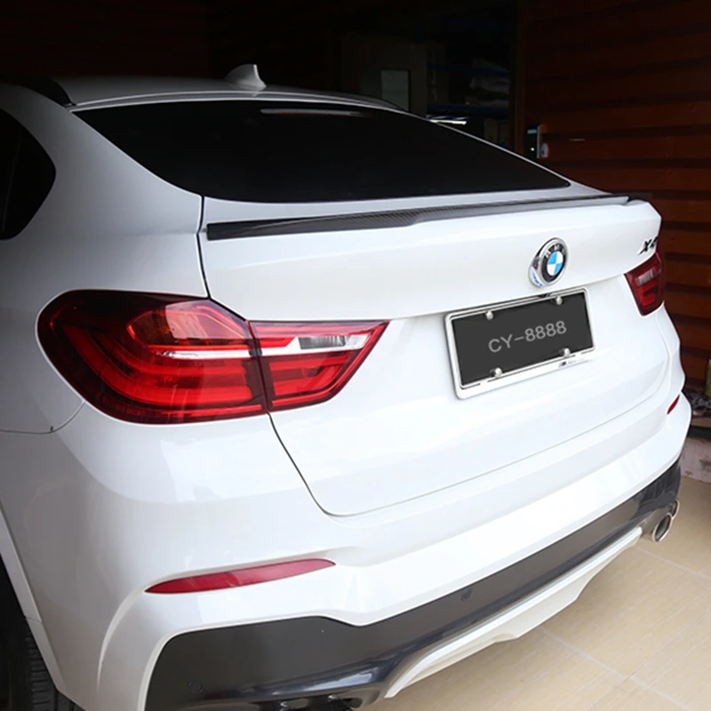 F26 M Style 2014 2015 2016 For BMW X4 F26 Carbon Fiber Car Rear Trunk Spoiler Add On for Back Spoiler Wing