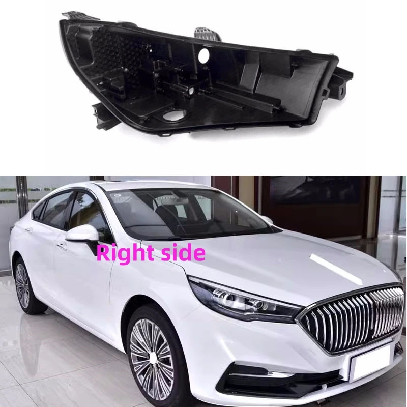 For HONGQI H5 2018 2019 2020 Headlight Base Headlamp House Headlamp Rear Cover Auto Headlight Black Back Rear Shell