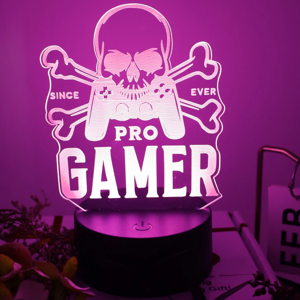 Decorazioni per la camera Lampada a LED Lampade da tavolo da gioco Decorazione per la camera da letto 16 colori Telecomando intelligente Touch LED Luci notturne Regalo per la fidanzata