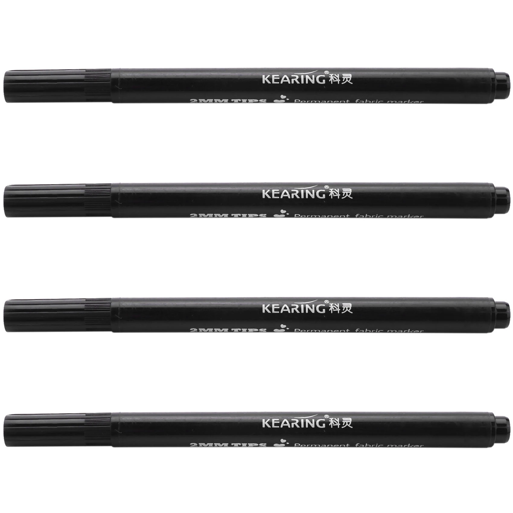 A01K-4 X أقلام تحديد الأقمشة ألوان دائمة للملابس النسيجية التي شيرت والأحذية باللون الأسود #4