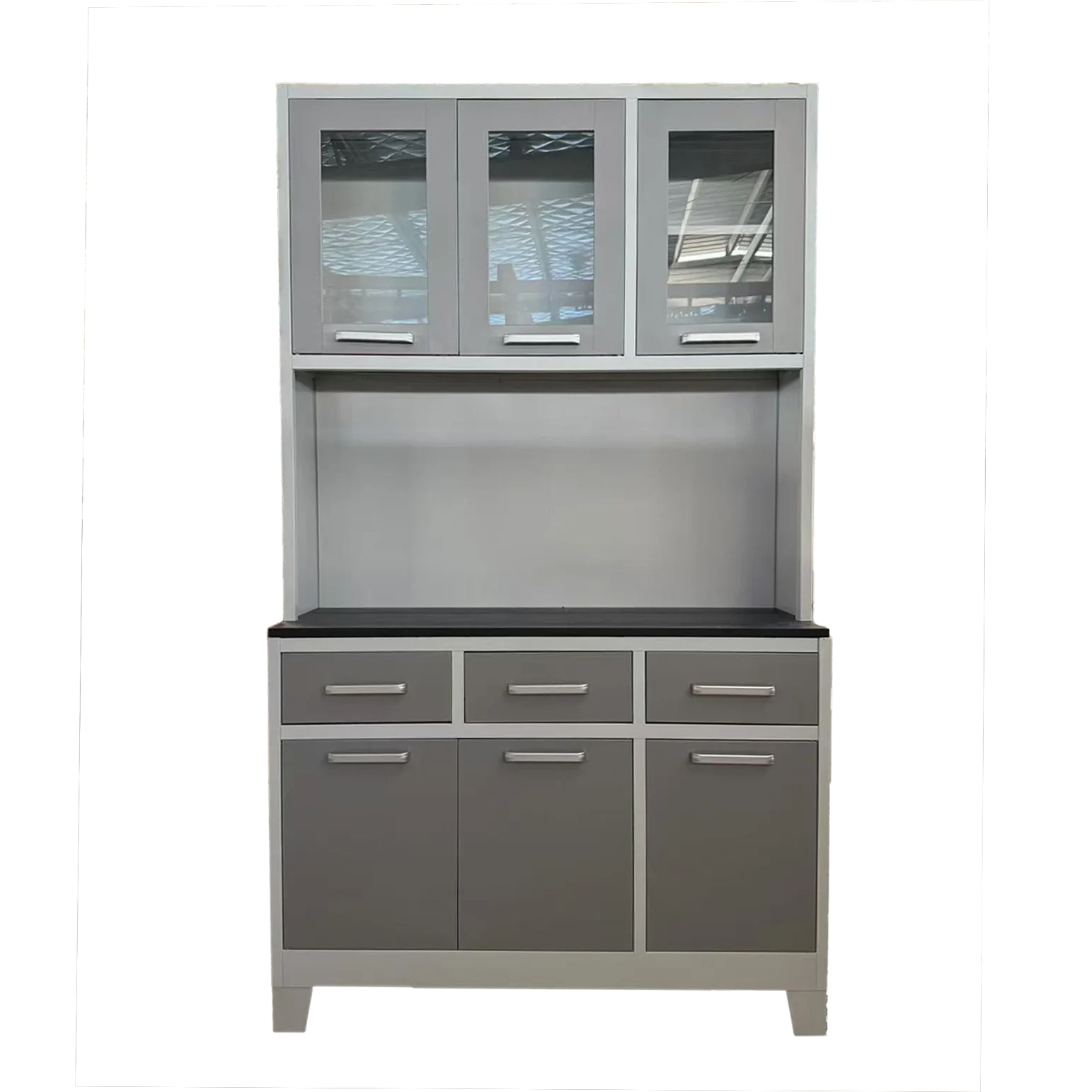 Steel Kitchen Units Home 3 Doors Kitchen Storage Cabinet Kitchen Pantry Cupboards