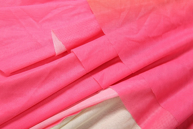 Weird Puss Tiered Langes Kleid mit unregelmäßigem Saum für Damen, bunter Print, tiefer Ausschnitt, rückenfrei, ärmellos, für Mitternachtsclub-Partys, sexy Vestidos – Detail 8