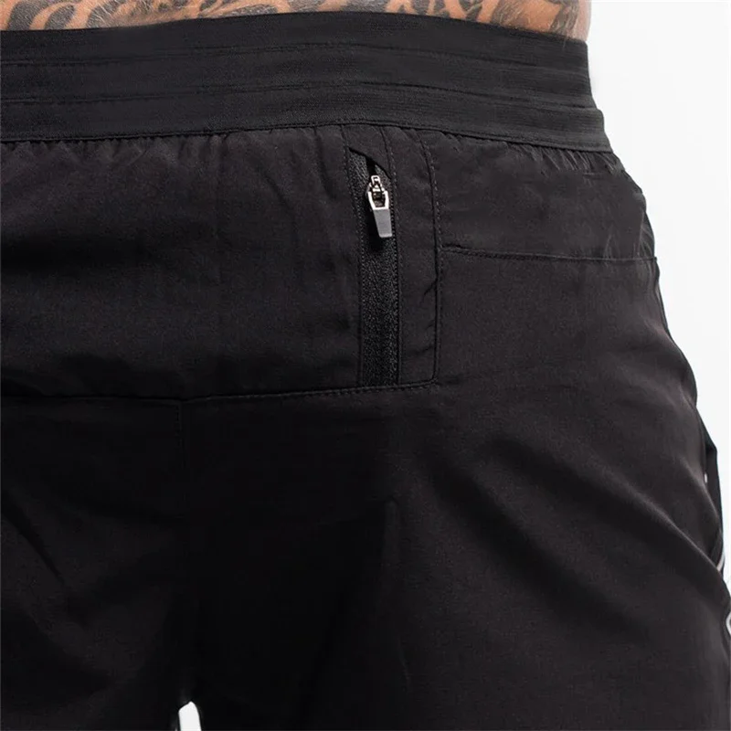 Pantalones cortos de culturismo para hombre, ropa deportiva transpirable de secado rápido, para correr en la playa, novedad de verano, 2024