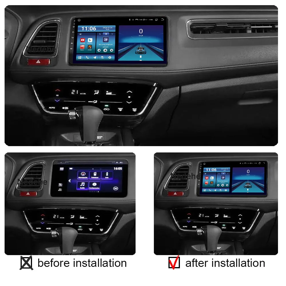 Android 14 Car Radio Multimedia Video Player For Honda HR-V HRV XRV Vezel 2013 - 2019 Carplay Auto Stereo GPS Navigation Wifi 4G