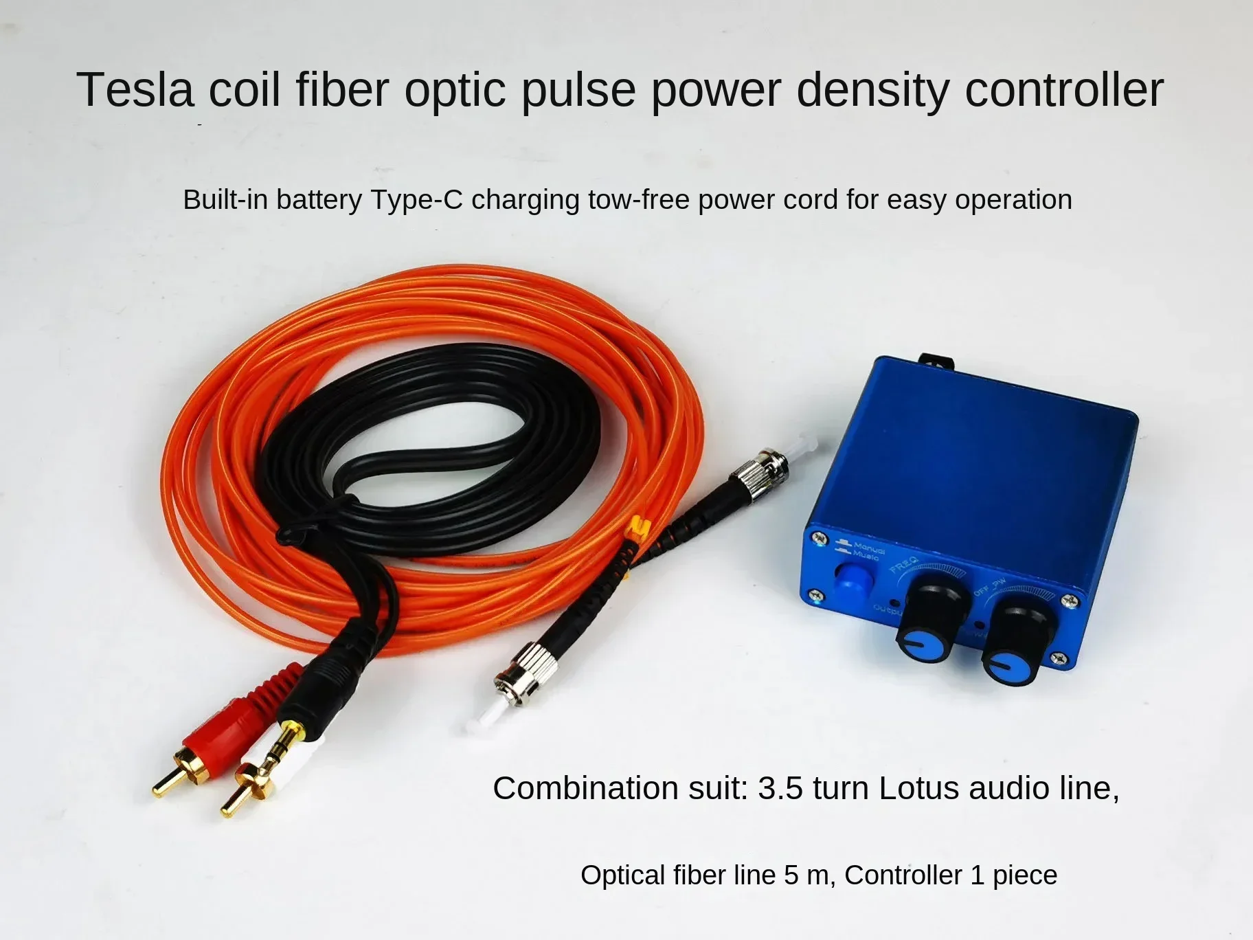 

Tesla coil arc extinguishing DRSSTC dedicated fiber optic controller multifunctional finished music control box