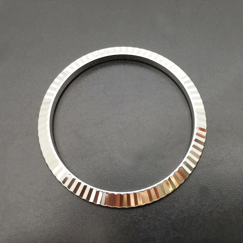 Top Quality White Gold Plated Watch Bezel For 41mm DJ Datejust Aftermarket Watch Parts