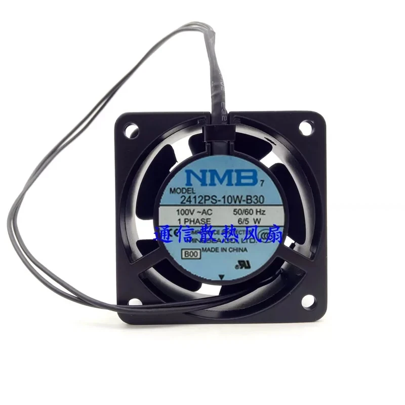 

HTS...1 piece NMB 2412PS-10W-B30 6030 AC100V 6/5W aluminum frame cabinet fan 6cm