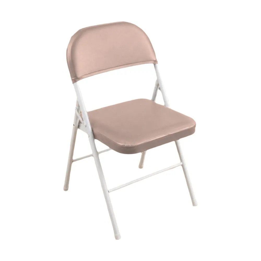 2PCS PU Leather Folding Chair Cover Removable Square Split Chair Cover Waterproof Dust-proof Seat and Back Cover for Home