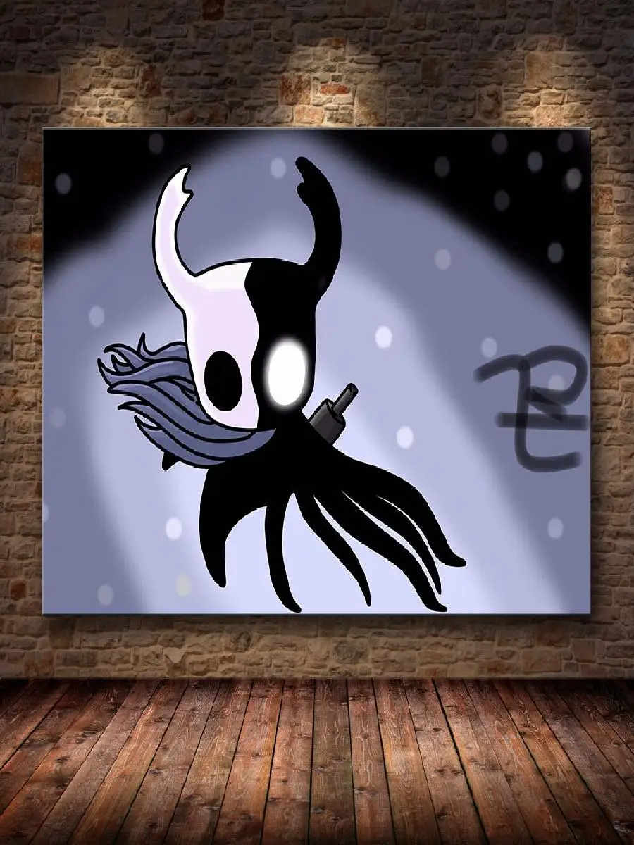 جوفاء فارس Hallownest خريطة لعبة المشارك HD قماش جدار الفن لغرفة ديكور المنزل الديكور اللوحة المشارك يطبع