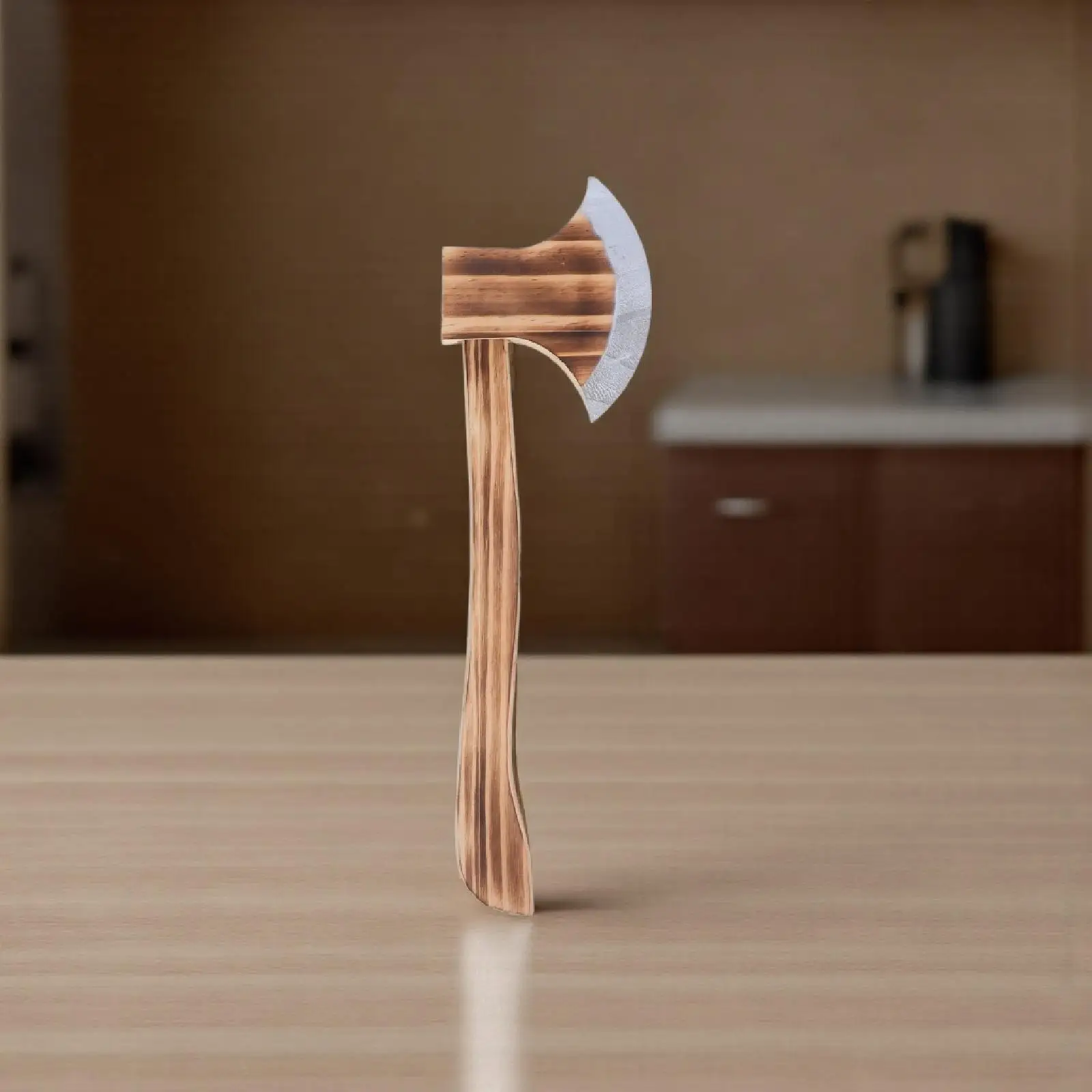 

Деревянный топор для ролевых игр, безопасный, с удобной ручкой, реквизит для Хэллоуина, косплея, вечеринок, декоративный элемент, муляж топора для Хэллоуина