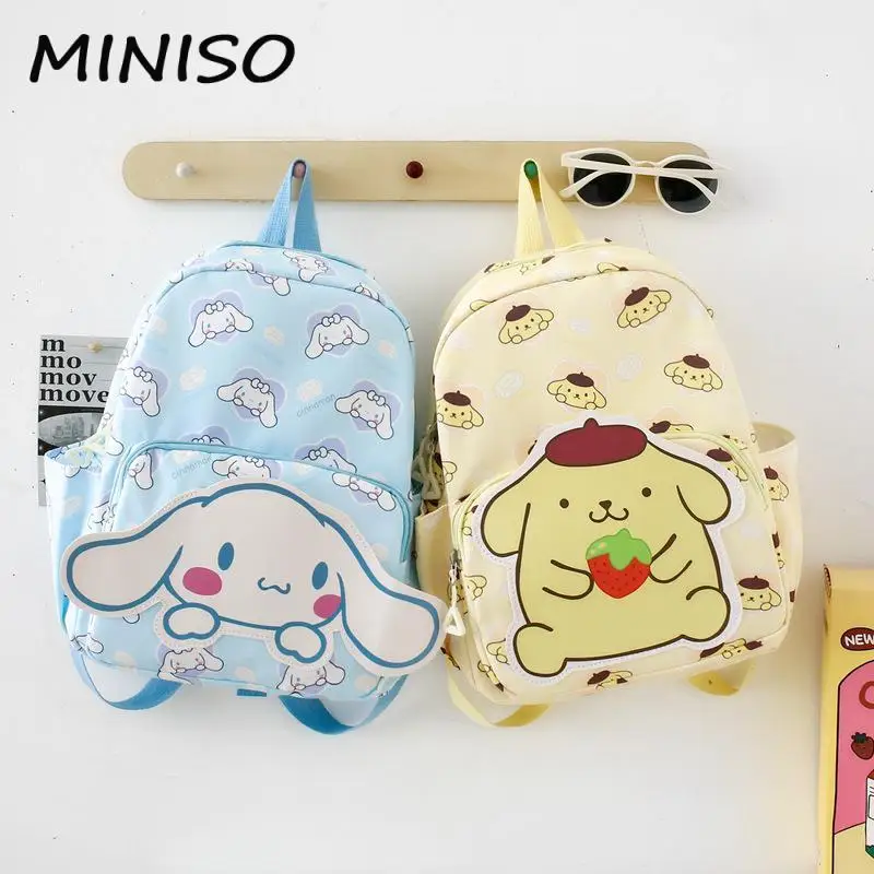 Kawaii Sanrio Bag Cinnamoroll Backpack Schoolbag Kids Cute Kuromi Student High Capacity Shoulder Bags for Children Gifts for Kid