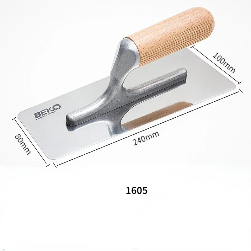 Imagem -04 - Concreto Trowel Tool Grupo Parede de Reboco Trowel para Parede Tinta de Gesso Construção Drywall Ferramenta de Cimento Pcs por Conjunto Aço Inoxidável