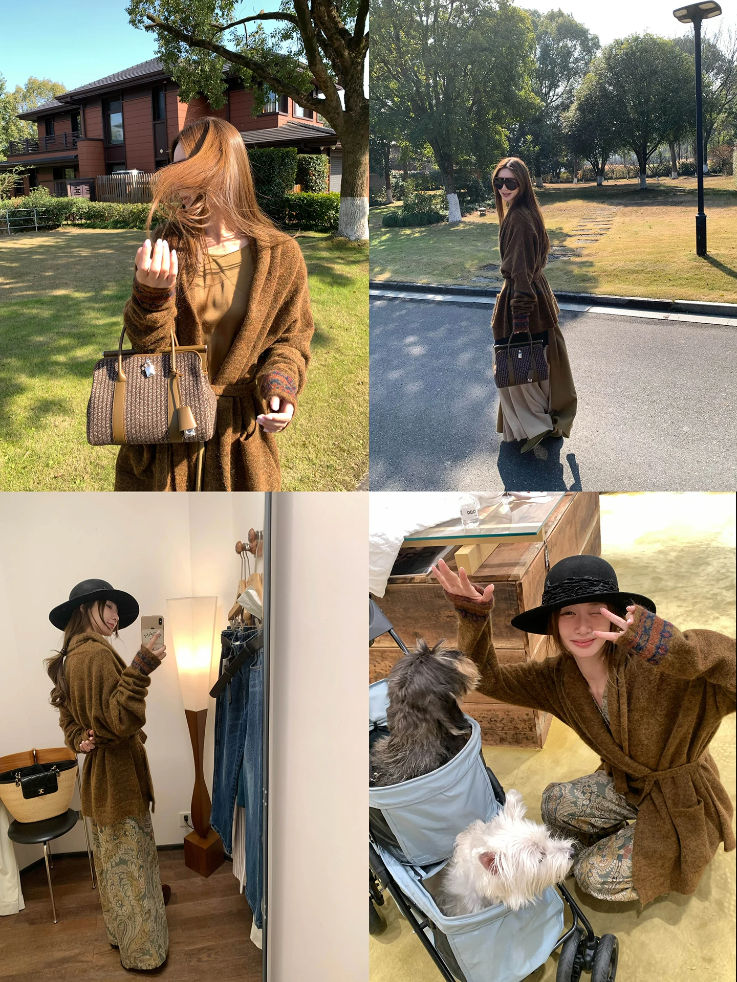 

Женский вязаный кардиган Vcruan Ashige Ruan Series с поясом, желто-зеленый, весна 2026, новый стиль, свободный крой, с отложным воротником