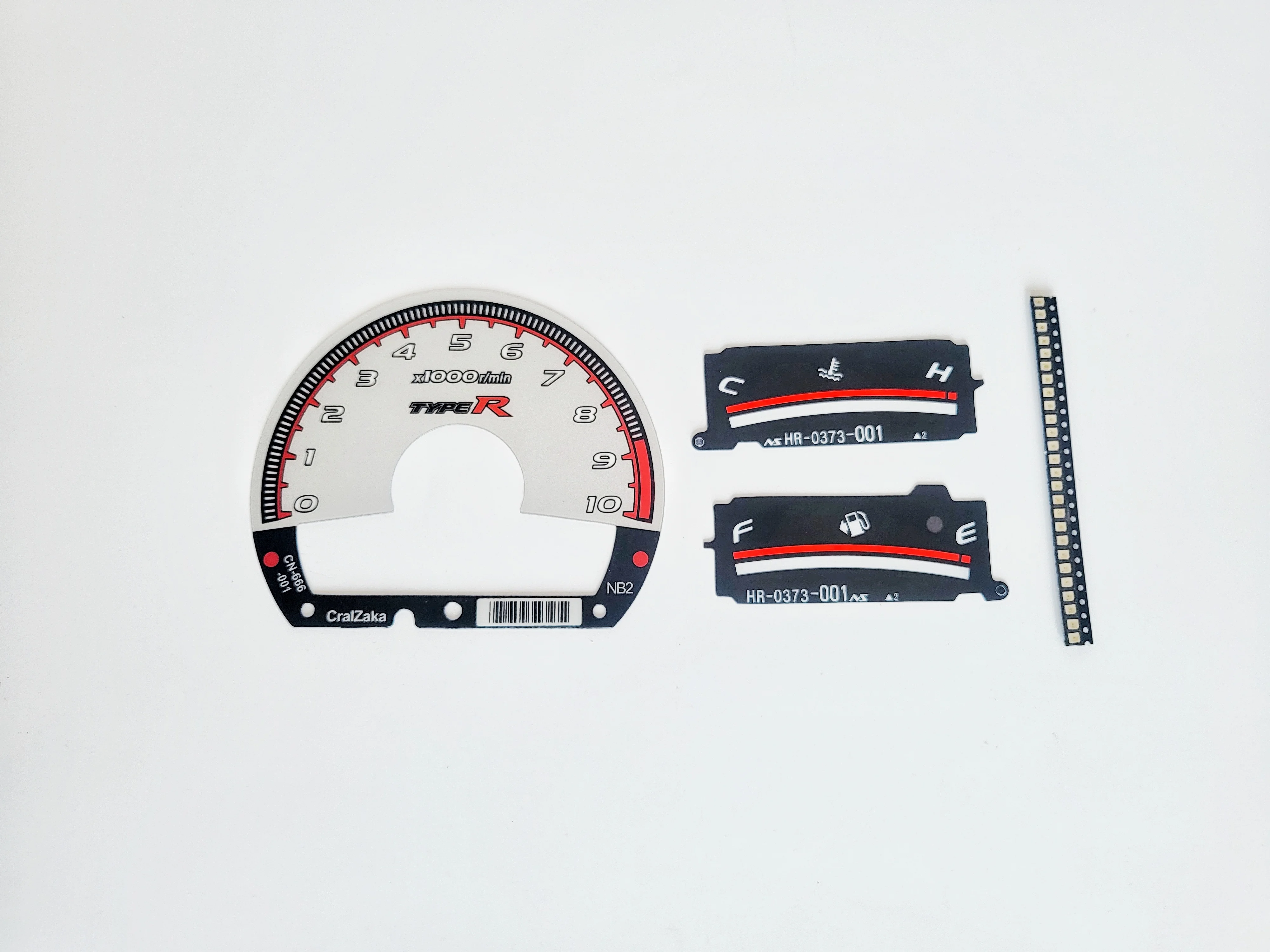 TYPER GAUGE FACES For 8TH GEN CIVIC FD2 STYLE CLUSTER OVERLAY /MUGEN GAUGE FACES/ CIVIC GAUGES