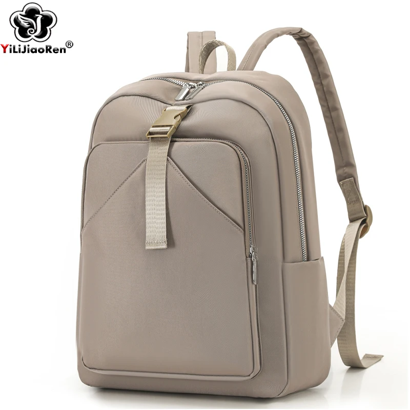 Casual Backpacks Women Waterproof Nylon Daypack Ladies Laptop Bag Lightweight School Bag Student Large Commuter Travel Rucksack