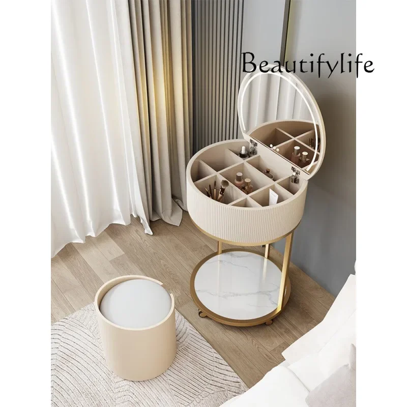 X36 Bedroom Mobile Dresser Light Luxury Flip Bedside Table Integrated Small Apartment Mini Storage Makeup Table