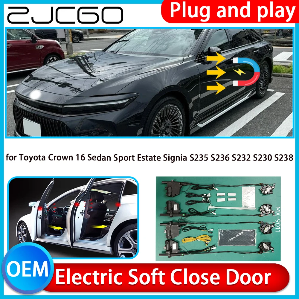 

for Toyota Crown 16 Sedan Sport Estate Signia Auto Pull Car Soft Close Kit Door Power Latch Electric Door Catch Soft Closing