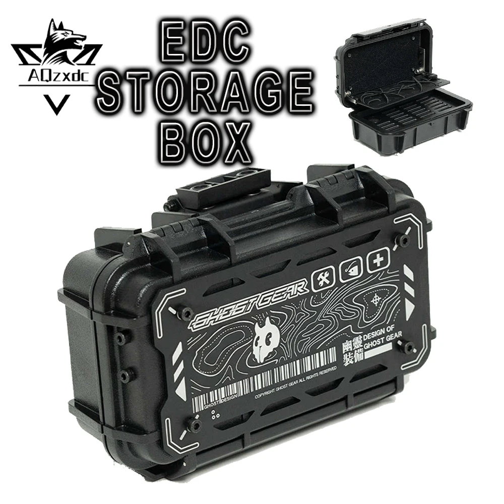 

Tactical Storage Box Airsoft Ghost EDC Equipment Storage Box Indoor Small Protective Tool Safety Case for CS Hunting Shooting