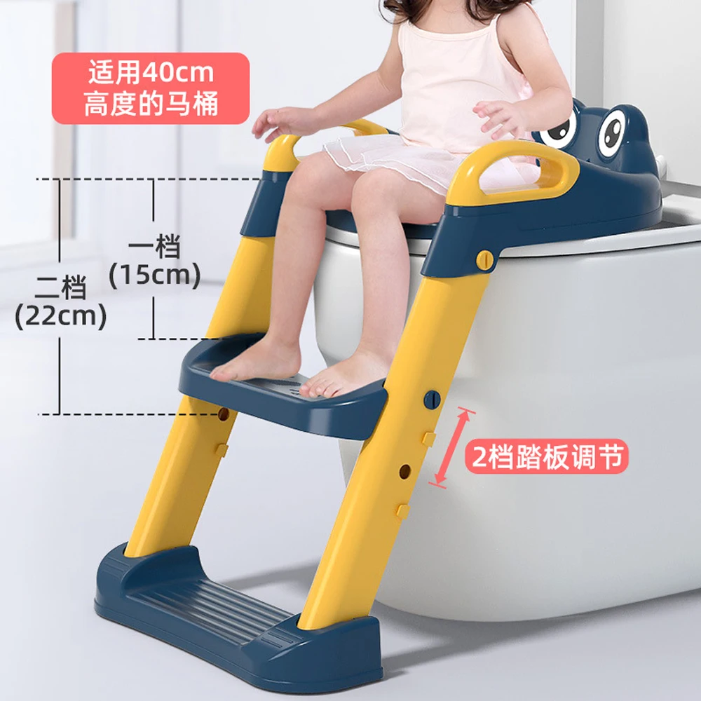 Folding Infant Potty Training Seat Urinal Backrest Chair With Adjustable Step Stool Ladder Safe Toilet Chair For Baby Toddlers