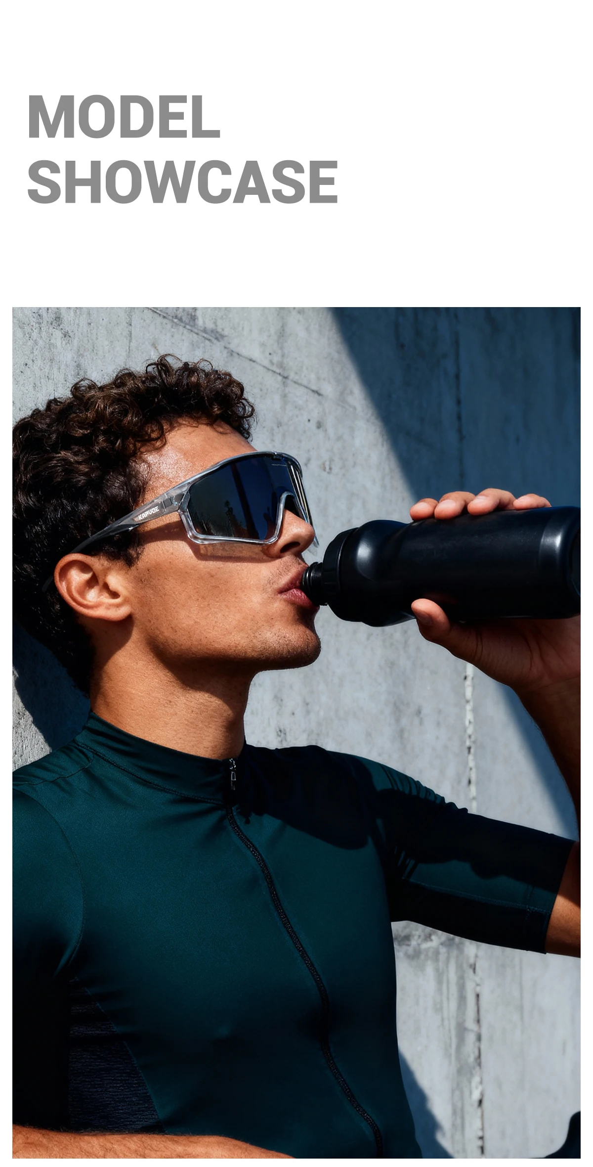 KAPVOE Anti-Beschlag Photochrome Radsport-Sonnenbrille UV400 Fahrradbrille MTB Bike Nachtfahrbrille Outdoor Sport Golf Eyewear – Detail 9