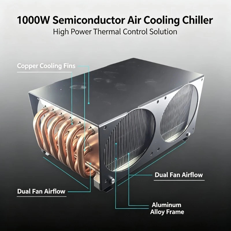 1000W Halbleiter-Peltier-Luftkühler, Industrieller Thermokühler für Laser-Lithographie, Medizin- und Militärausrüstung