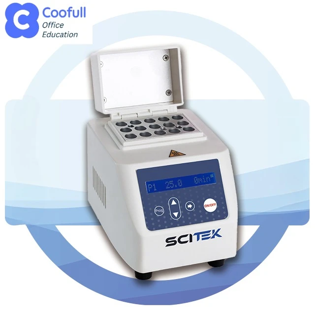 COOFULL Mini Dry Bath Incubator with LCD Display Quick Calibration Mode 25-100C Temperature Range 0.5C Accuracy for Lab Use