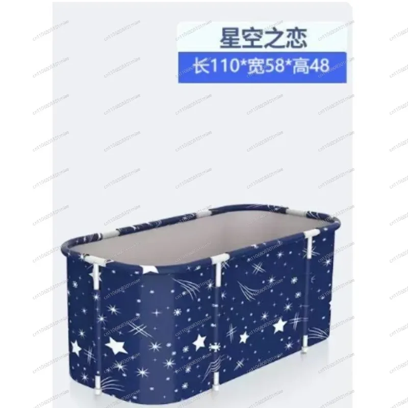 Rectangular Foldable Reclining Inflatable Bathtub, Portable Collapsible Soaking Tub for Home & Travel Use