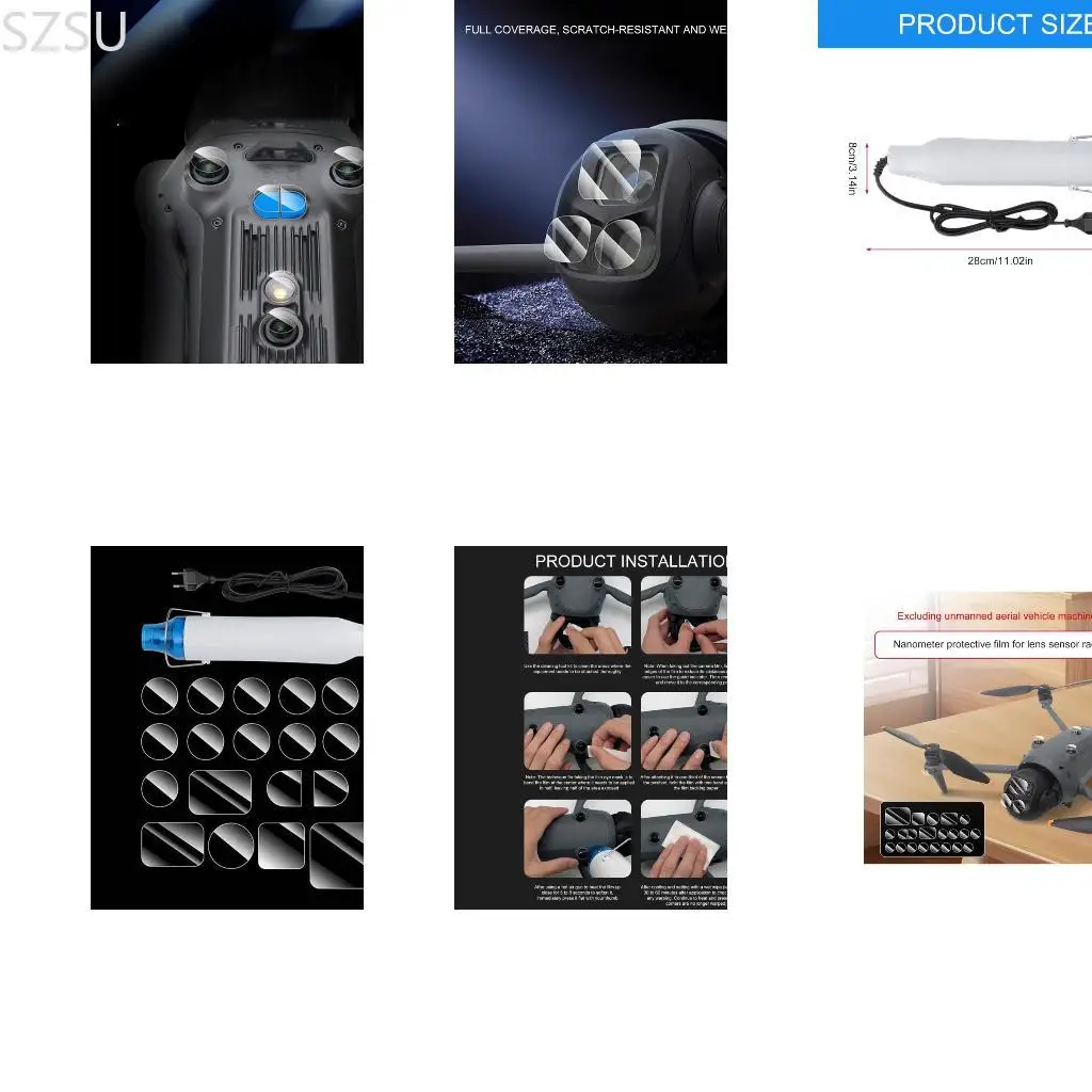 SZSU Advanced Coating Sensorings Guard for 4 Imaging Systems Scratch Resistance Protectors Film