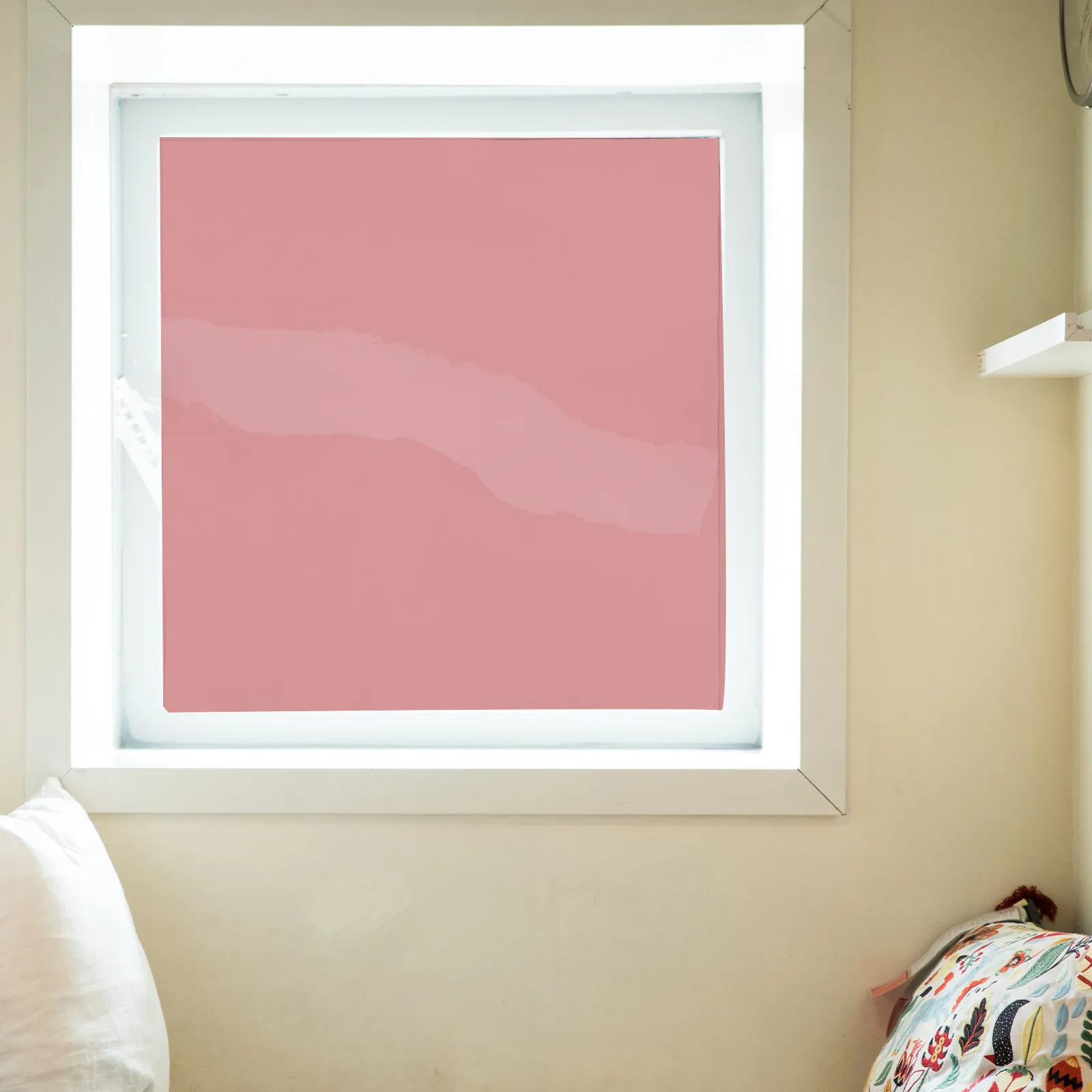 Self-Adhesive Window Film Colored Stained Glass Effect Decor for Glass Surfaces Privacy Light Control Sun Shade Heat Proof Film