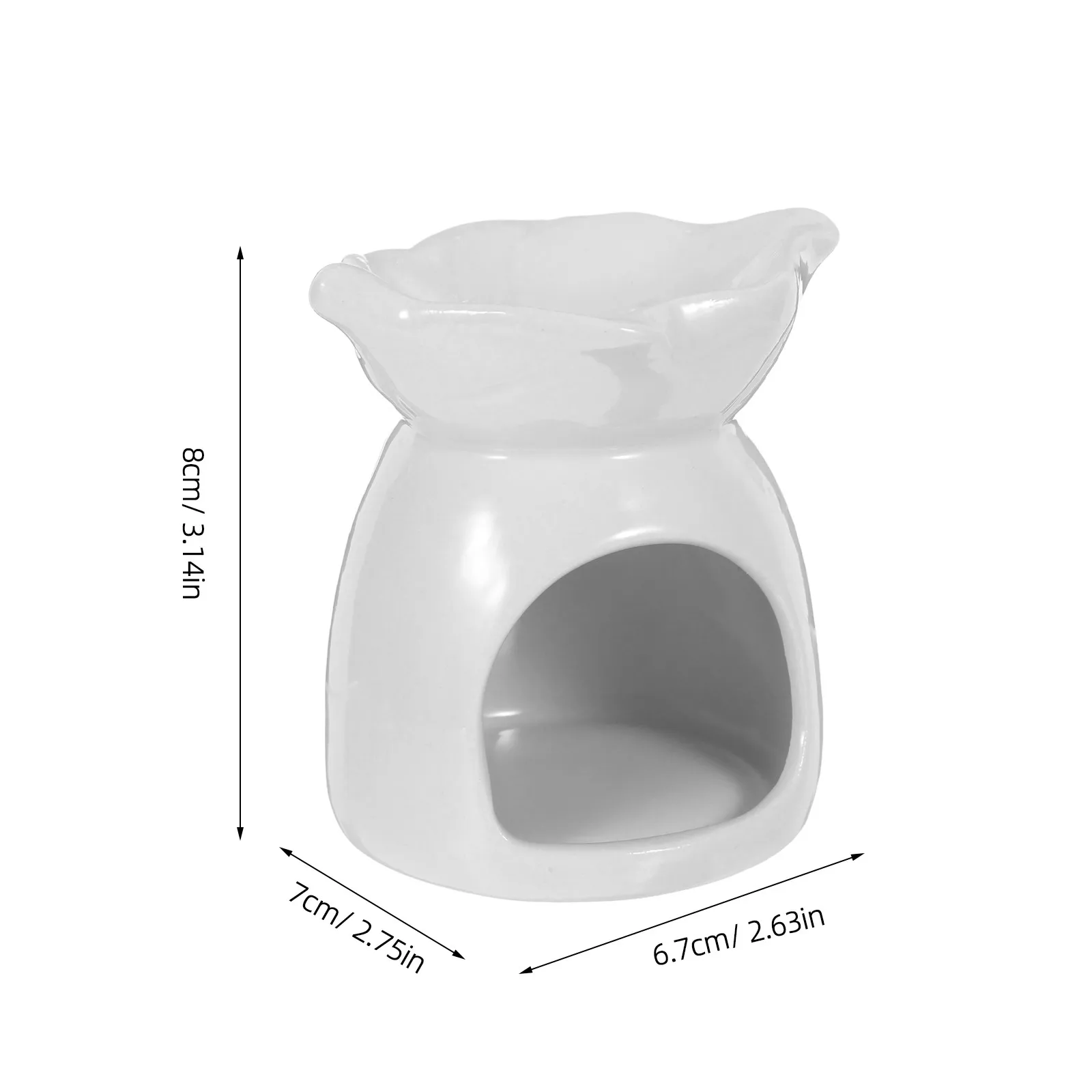 セラミックホルダー エレガントな葉型ティーライトオイルバーナ - Home Fragrance Oil Diffuser のレビューと価格