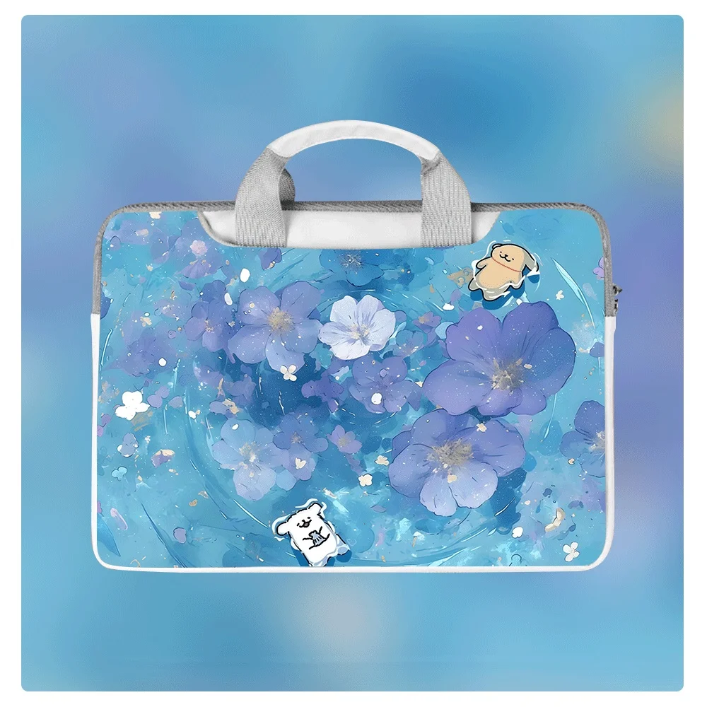 

Kawaii Cartoon Dog Laptop Bag HD Printed Waterproof Shockproof Protective Case 13 14 15.6 Inch for Apple Dell Huawei Tablet Gift