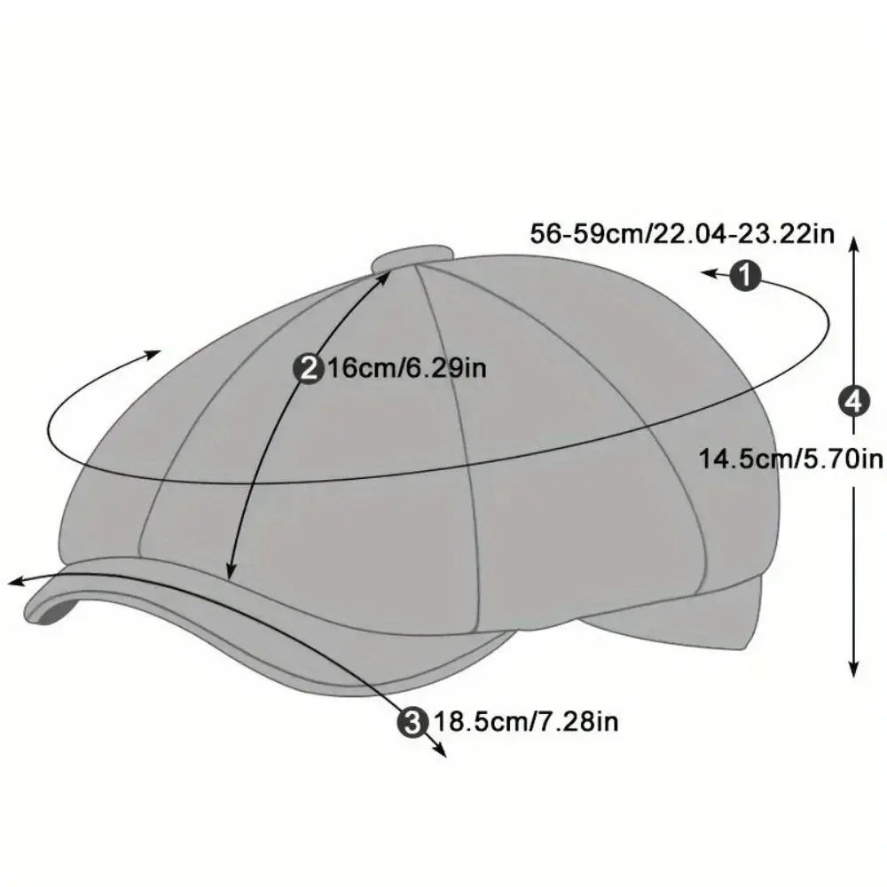 Lightweight Patchwork Newsboy Cap Breathable Fabric Multi-Panel Stitching Colorblock Flat Hat Soft Structured Crown - view 5