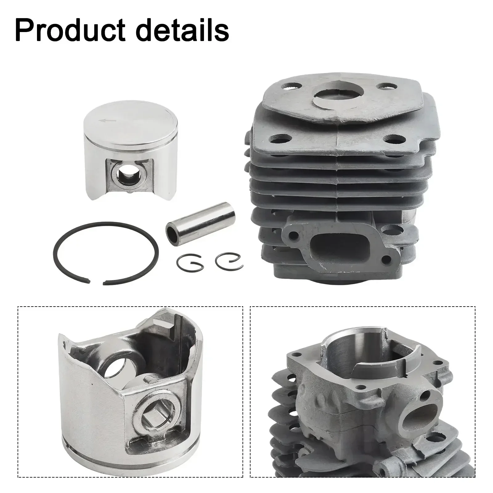 

Chainsaw Cylinder Kit 47MM Piston Kit Easy Installation Enhanced Power Long-lasting Performance Longer Lifespan
