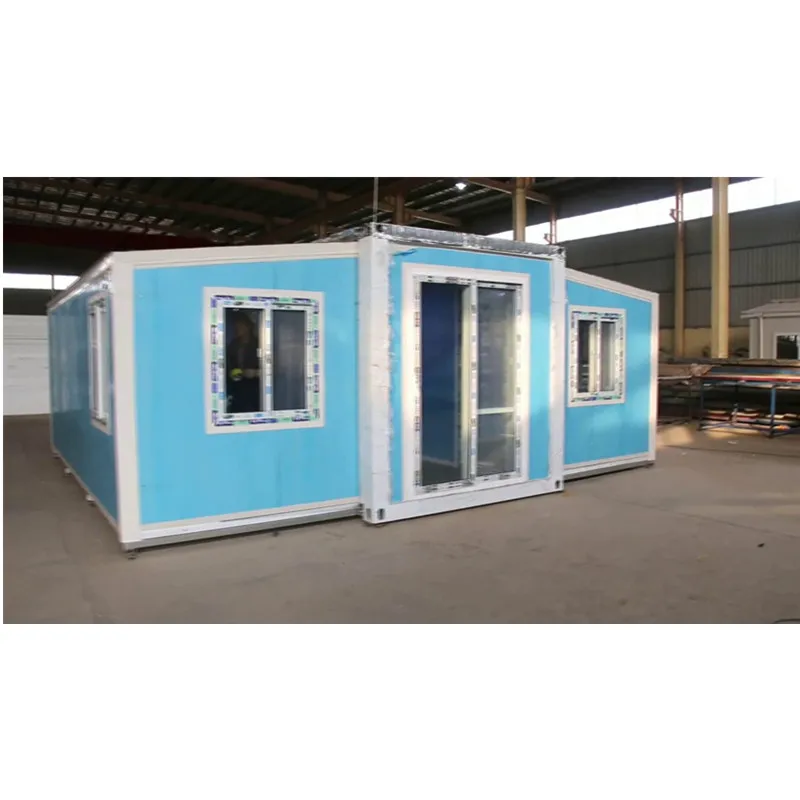 Foldable Garden Prefab 1Set Tropicale Glass Green Double Storey Mobile House