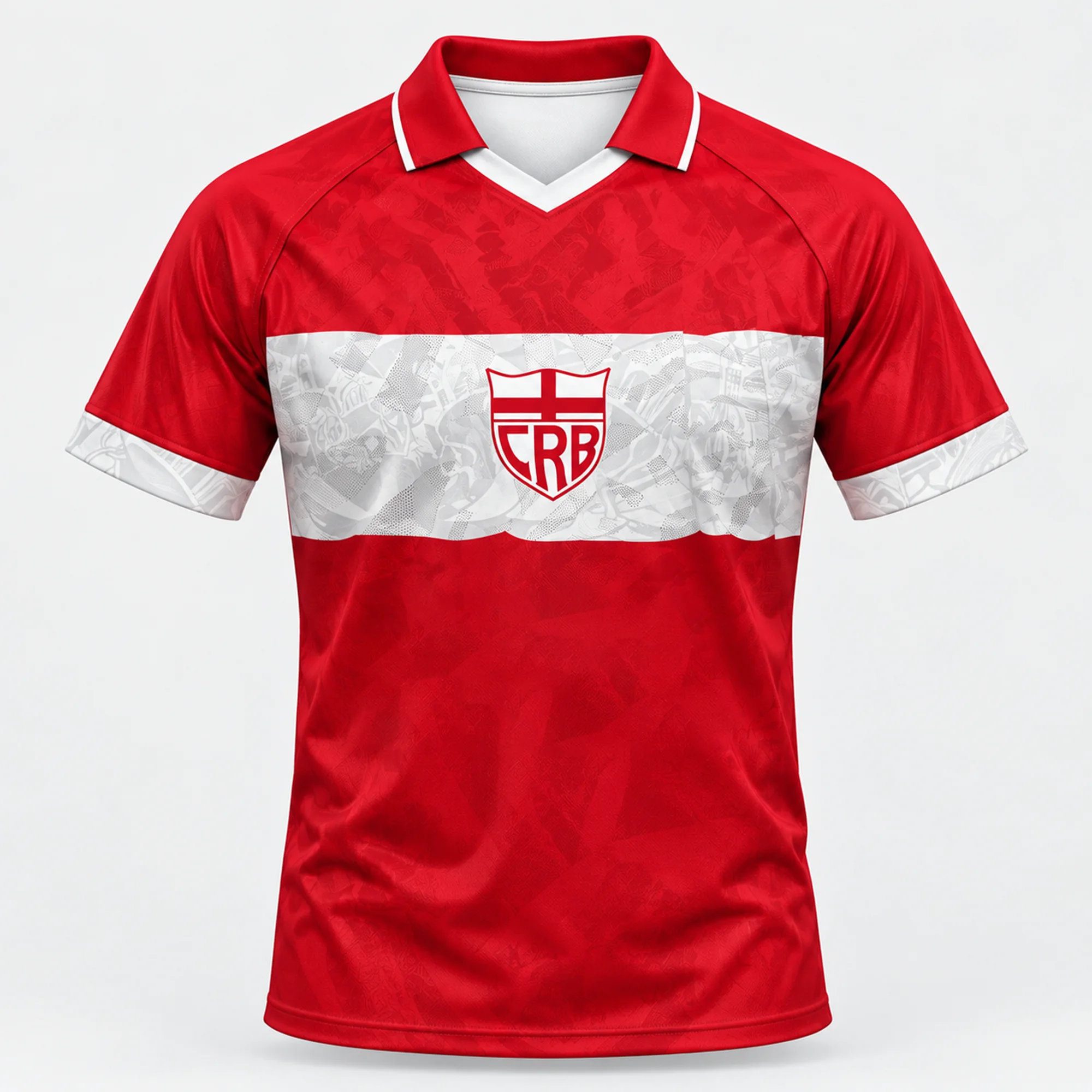 26-27 CRB Retro Fußballtrikot Schwarz Weiß Fußballshirt Vintage Gestreiftes Kurzarm V-Ausschnitt Sportbekleidung Lässiges Streetwear-Oberteil – Detail 3