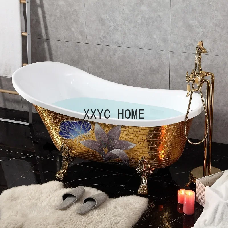TAO European-Style Independent Acrylic Household Adult Bathtub Small Bathtub