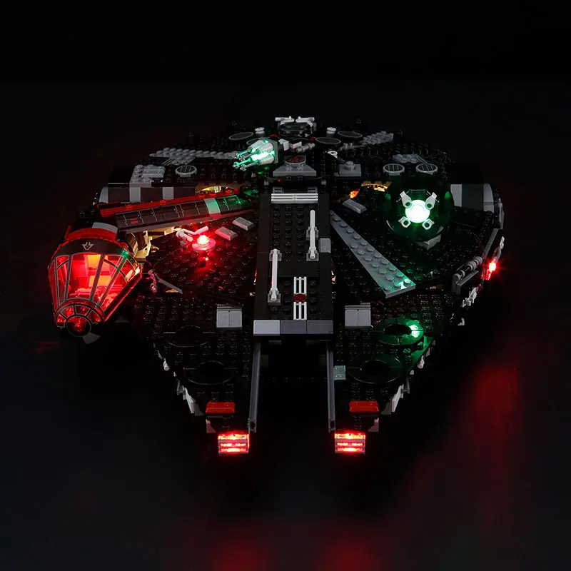 مجموعة إضاءة LED لـ LEGO 75389 The Dark Falcon Millennium Falcon Staring War (لا تشمل مجموعات الطوب لبنات البناء موديل)