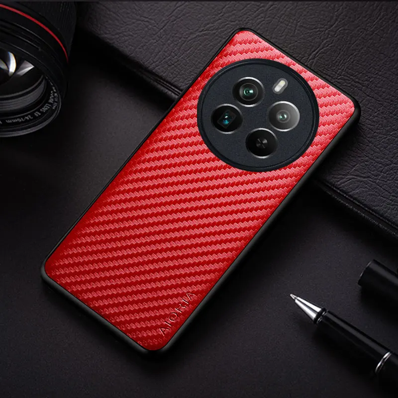เคสบางกันกระแทกคาร์บอนไฟเบอร์สำหรับ Realme 12 Pro PLUS 5G เคสโทรศัพท์ป้องกันตัวทุกส่วนของเครื่องกันลื่น