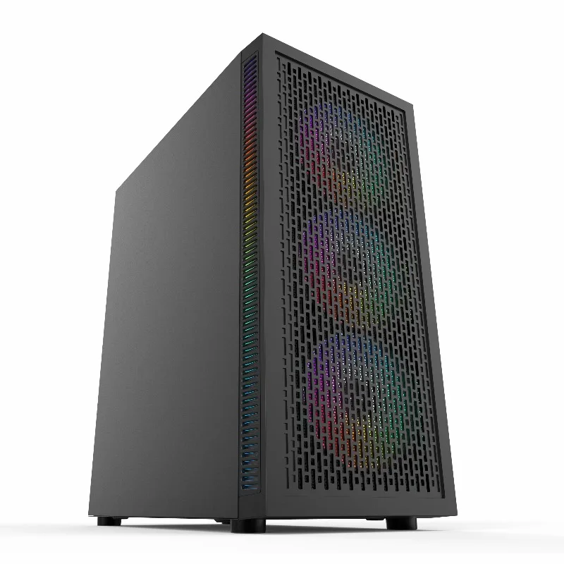 Cross-border Hurricane 2 glass side panel case supports dual X79 x58 X99 CPU motherboards, E-ATX computer case, black
