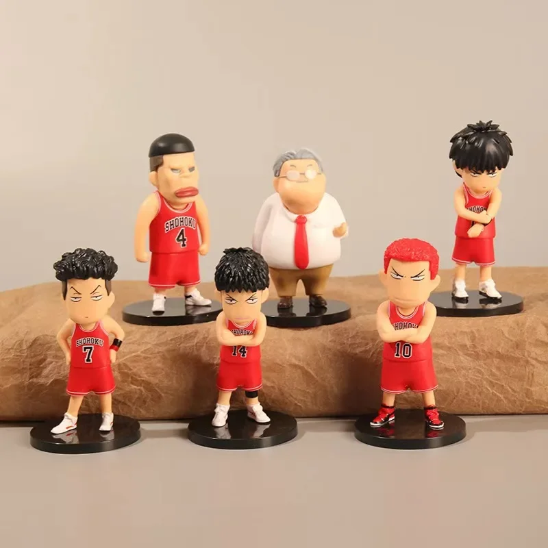 Q Version Slam Dunk Basketball Model Training Figure Sakuragi Hanamichi Desktop Cake Decoration Ornaments For Motorcycle Fans