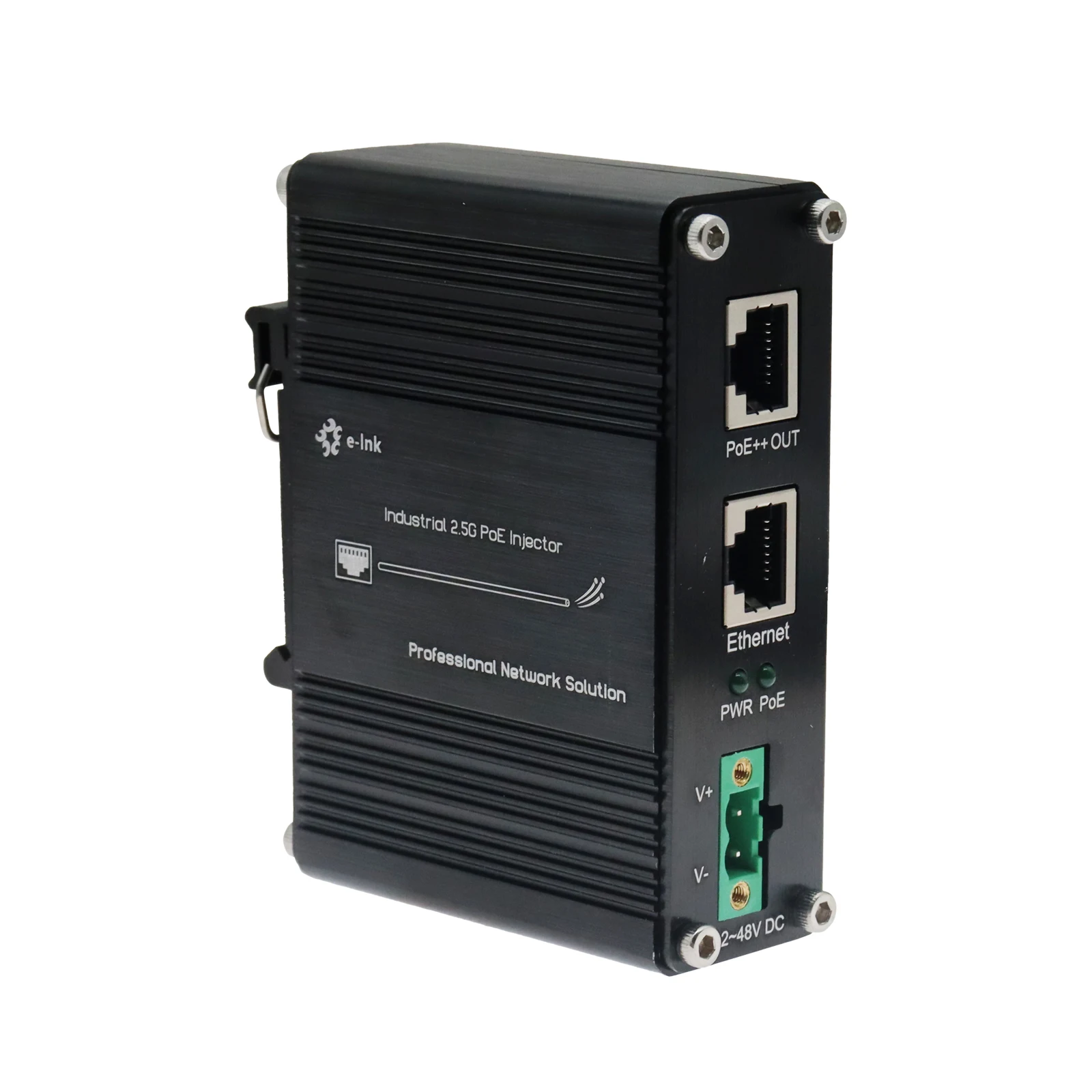 حاقن صناعي 2.5G 95W 802.3bt PoE++ (12 ~ 48VDC)