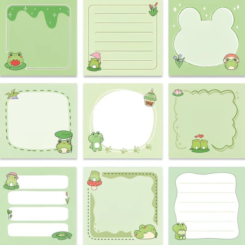 Decorative Adhesive Memo Pads For Yinxiang Stationery Office Supplies Kawaii Animal Notebook Planner Removable Record Note Paper