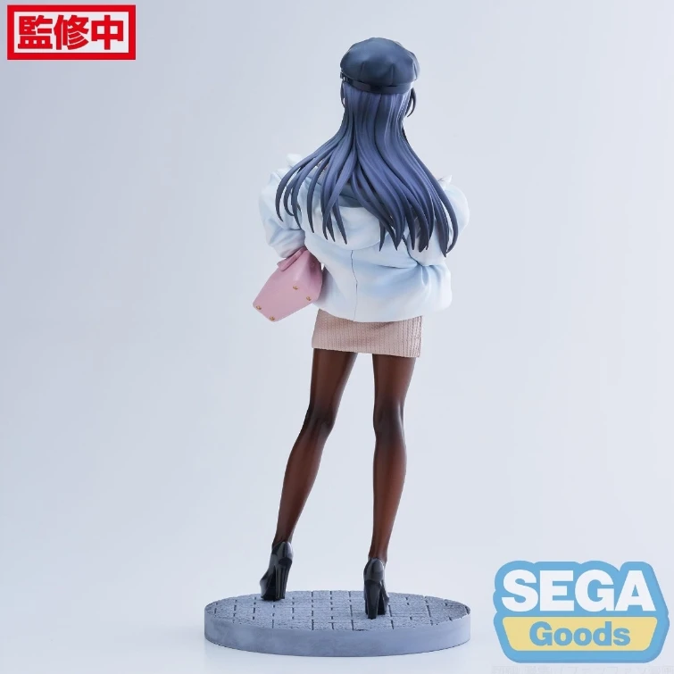 Tersedia SEGA Luminasta Sakurajima Mai Pakaian Kasual Desktop Boneka Lucu Koleksi Model Hadiah Mainan Figur Aksi Anime