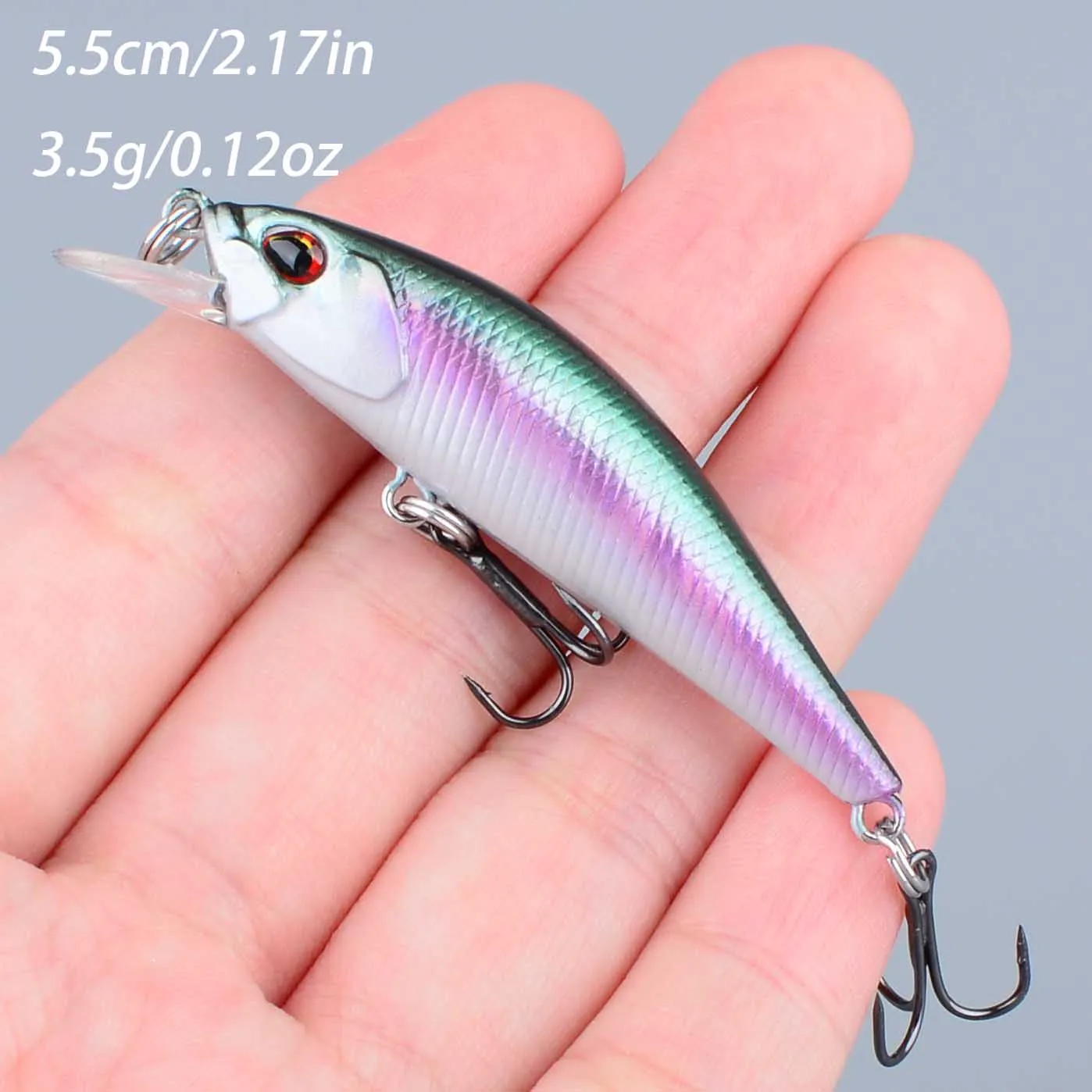 Señuelo micro minnow jerkbait duro para trucha y lubina - imagen 2