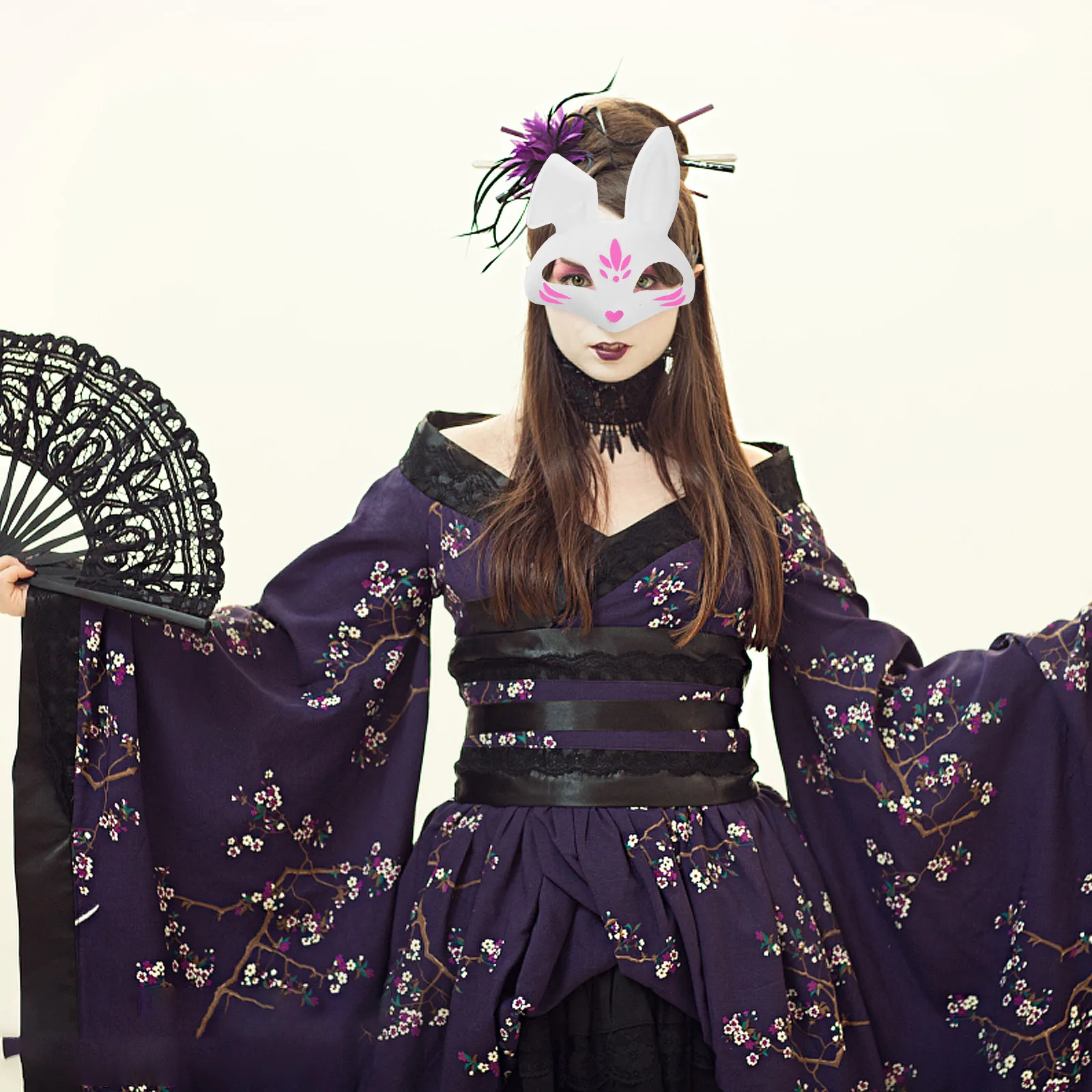 

4Pcs Blank Animal Masks DIY Painting Mask for Masquerade Ball Women Prom Mask Cosplay Stage Performance Use Masquerade Masks