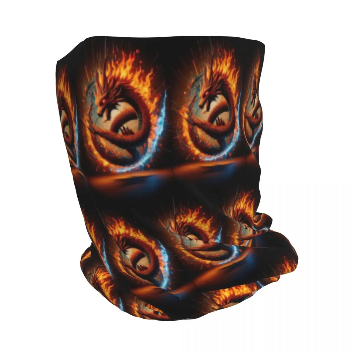 Dragon Portrait Bandana Neck Gaiter Wrap Scarf Multi-use Balaclava Beanies Hat Unisex Adult Washable